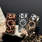 Coque de Téléphone Magnétique Imprimé Léopard