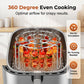 🥰 Parfait pour les barbecues en famille : des repas plus sûrs, plus sains et sans souci 🎁 Support vertical à brochettes en acier inoxydable pour friteuse à air