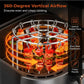 🥰 Parfait pour les barbecues en famille : des repas plus sûrs, plus sains et sans souci 🎁 Support vertical à brochettes en acier inoxydable pour friteuse à air