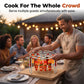 🥰 Parfait pour les barbecues en famille : des repas plus sûrs, plus sains et sans souci 🎁 Support vertical à brochettes en acier inoxydable pour friteuse à air