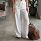 🔥-50%👖 Pantalon Femme Ample en Coton et Lin – Taille Haute Poches Latérales Style Décontracté🌿 Pantalon décontracté femme en coton et lin, pour un look décontracté chic