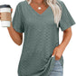 T-shirt Col V Flatteur pour Femme