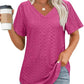 T-shirt Col V Flatteur pour Femme