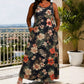 🎉 OFFRE LIMITÉE -50% ! 👗 Robe Maxi Sans Manches Col V Grande Taille – Silhouette Fluide & Design Élégant Jusqu'au Sol 🌸