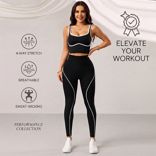 🎉 LIMITED TIME 50% OFF! 💪 Women's High-Stretch Sports Bra & Leggings Set – Moisture-Wicking & Tummy Control Design 🌟