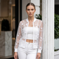 🔥☀️ -50% Aujourd'hui | Veste Courte Femme Anti-UV – Maille Fine Respirante, Style Chic & Protection Solaire