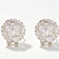 💎✨🦢 OFFRE LIMITÉE 50% DE RÉDUCTION! Boucles d'Oreilles à Pousses Florales Glamour – Cristaux Multi-Facettes, Tiges Hypoallergéniques, Éclat Brillant – Parfaites pour les Mariages, Fêtes ou Soirées Glamour 🥂