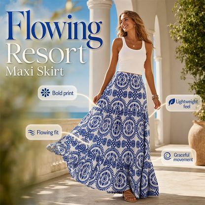 🔥-50% MAINTENANT🌴Jupe Maxi Fluide Femme – Légère, Longue, Idéale pour la Plage & le Quotidien