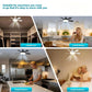 🏆 Dernier jour des soldes : 50% de réduction 🔥 Lampe-Ventilateur LED SmartBreez 40W — 20,5, ultra-silencieuse avec télécommande 🎯 | Idéale pour la chambre 😴, la cuisine 👩‍🍳 et le garage