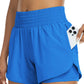 📢📢50 % DE RÉDUCTION !! ⏰ Short de Yoga Athlétique Femme Double Couche - Short de Gym
