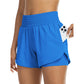 📢📢50 % DE RÉDUCTION !! ⏰ Short de Yoga Athlétique Femme Double Couche - Short de Gym