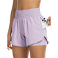 📢📢50 % DE RÉDUCTION !! ⏰ Short de Yoga Athlétique Femme Double Couche - Short de Gym