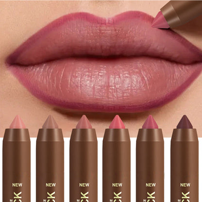 💄 -50% ! Crayon à Lèvres Mat Longue Tenue pour Femme | 2-en-1 Contour & Rouge à Lèvres | Hydratant & Non Desséchant | Pointe Triangulaire de Précision | 6 Couleurs ✨