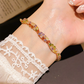 📢📢50% DE RÉDUCTION !! ⏰Bracelet Ajustable Rétro Entrelacé Multicolore en Zircon pour Femme
