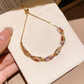 📢📢50% DE RÉDUCTION !! ⏰Bracelet Ajustable Rétro Entrelacé Multicolore en Zircon pour Femme
