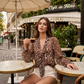 ⏳Offre Limitée⏰Top Léopard Col V Noué – Féminité Sauvage ⏰