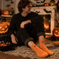 🎃🧦 OFFRE LIMITÉE -50% ! 5 Paires de Chaussettes Halloween Respirantes – Coton Doux, Confort Anti-Transpiration et Style Citrouille Ludique