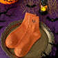 🎃🧦 OFFRE LIMITÉE -50% ! 5 Paires de Chaussettes Halloween Respirantes – Coton Doux, Confort Anti-Transpiration et Style Citrouille Ludique