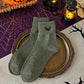 🎃🧦 OFFRE LIMITÉE -50% ! 5 Paires de Chaussettes Halloween Respirantes – Coton Doux, Confort Anti-Transpiration et Style Citrouille Ludique