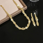 💎 50% DE RÉDUCTION! ✨ Parure Collier & Boucles d'Oreilles en Strass – Design griffe, chaîne élégante & éclat scintillant – Parfaite pour sublimer vos tenues de soirée 🌟