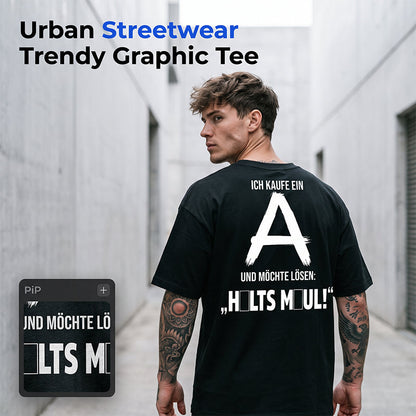 🎉 OFFRE LIMITÉE -50% ! 👕 T-Shirt Streetwear Imprimé Dos – Style Urbain Affirmé ✨