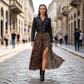 🎉 Soldes 2026 — Plus de 16 000 Vendues 👗 Jupe Longue Imprimé Léopard Fente Haute Femme 🐆