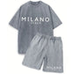 Ensemble T-Shirt et Short Décontracté pour Homme