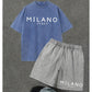 Ensemble T-Shirt et Short Décontracté pour Homme
