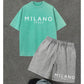 Ensemble T-Shirt et Short Décontracté pour Homme