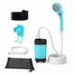 Douche de Camping Portable avec Pompe Rechargeable