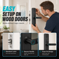 🚪 50% DE RÉDUCTION ! 🔒 Serrure Digitale Intérieure – Alliage Aluminium – Biométrique & Sans Perçage for Portes en Bois