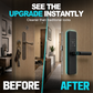 🚪 50% DE RÉDUCTION ! 🔒 Serrure Digitale Intérieure – Alliage Aluminium – Biométrique & Sans Perçage for Portes en Bois