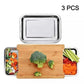 🔪 60% DE RÉDUCTION! 🥗 Planche à Découper en Bois & Acier Inoxydable – Bacs coulissants intégrés, durable & facile à nettoyer – Parfaite pour une cuisine organisée 🧑‍🍳