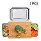 🔪 60% DE RÉDUCTION! 🥗 Planche à Découper en Bois & Acier Inoxydable – Bacs coulissants intégrés, durable & facile à nettoyer – Parfaite pour une cuisine organisée 🧑‍🍳