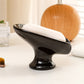 ⏳ 50% DE RÉDUCTION ! 🧼 Porte-Savon en Céramique – Céramique – Drainage Automatique & Forme Feuille for Salle de Bain