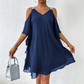 🌿 50 % DE RÉDUCTION MAINTENANT ! 💞Robe fluide à encolure en V et épaules dénudées pour femme