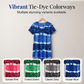 Robe Décontractée Femme Tie-Dye Imprimé Léopard Col V