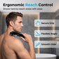 🌀 50% DE RÉDUCTION ! 🪒 Rasoir Électrique pour le Dos – ABS – Manche Pliable 180° & Autonomie 60 min for Homme