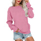👕🌸 Sweat à col rond oversize femme – Coupe ample décontractée, matière douce et respirante, l’indispensable d’un look effortless au quotidien ☁️👖