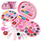 📢 50% DE RÉDUCTION ! 👜 Kit de Maquillage Lavable Enfant – Plastique – Sac à Main Rose & Palette Dépliable for Filles