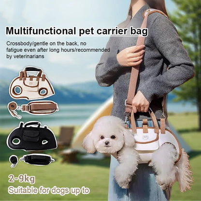 🐶 50 % DE RÉDUCTION POUR UNE DURÉE LIMITÉE ! 🐾 Sac de transport et sac à dos portable et respirant pour animaux de compagnie – Soutien de la colonne vertébrale et confort polyvalent 🐕