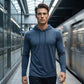 T-Shirt à Capuche Manches Longues Respirant pour Homme