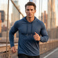 T-Shirt à Capuche Manches Longues Respirant pour Homme