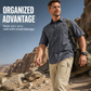 🏔️ 50% DE RÉDUCTION ! 👕 Chemise de Randonnée Homme Manches Courtes – Tissu Ripstop Haute Densité – Anti-Déchirure & Anti-Plis for Plein Air