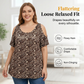 ⏳‑50 % pour une durée limitée⏰Haut décontracté femme à col arrondi et imprimé🌴👚