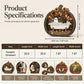 🎉 OFFRE LIMITÉE -50% ! 🎃 Décoration de Table Citrouille d'Halloween en Bois – Construction en Bois Double Couche au Charme Festif 🍂