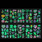 📢📢50% OFF !! ⏰ Light Up Your Halloween Look! Glow-in-the-Dark Temporary Tattoos | Waterproof & Fun Party Accessories