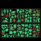 📢📢50% OFF !! ⏰ Light Up Your Halloween Look! Glow-in-the-Dark Temporary Tattoos | Waterproof & Fun Party Accessories