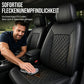 🚗 50% DE RÉDUCTION ! 🛋️ Ensemble Housses Siège Voiture Cuir PU – Cuir PU + Mousse 5 Couches – Surpiqué Losange & Universel for Confort & Protection