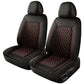 🚗 50% DE RÉDUCTION ! 🛋️ Ensemble Housses Siège Voiture Cuir PU – Cuir PU + Mousse 5 Couches – Surpiqué Losange & Universel for Confort & Protection